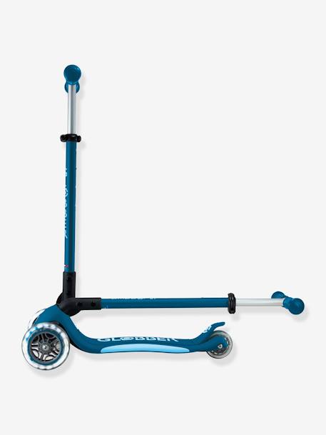 Primo Foldable Lights - Trottinette Pliable Lumineuse à 3 Roues - GLOBBER bleu pétrole+rose 