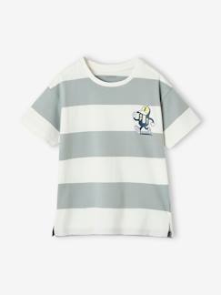 Junge-T-Shirt, Poloshirt, Unterziehpulli-Jungen Sport-Shirt mit Streifen Oeko-Tex