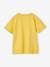 Tee-shirt motif vintage garçon manches courtes roulottées jaune 