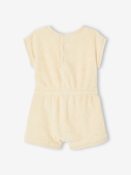 Baby Sommer-Overall aus Frottee Oeko-Tex wollweiß 