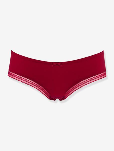 Shorty de grossesse taille basse Milk Cache Coeur bordeaux 