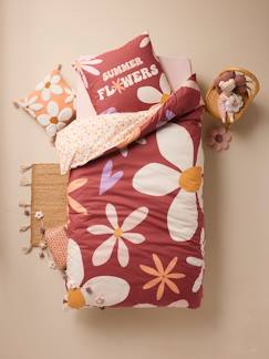 Linge de maison et décoration-Linge de lit enfant-Parure fourre de duvet et taie d'oreiller IBIZA, avec coton recyclé