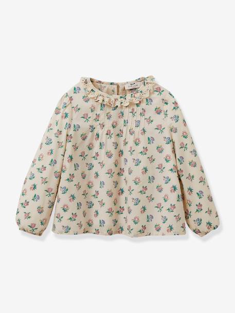 Blouse imprimée Suzy fille CYRILLUS écru 