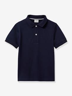 Junge-T-Shirt, Poloshirt, Unterziehpulli-Poloshirt-Jungen Poloshirt aus Bio-Baumwolle CYRILLUS