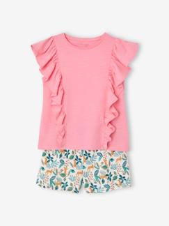 Fille-Ensemble-Ensemble tee-shirt et short fille