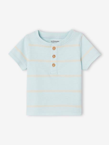 Ensemble T-shirt et short bébé bleu ciel 