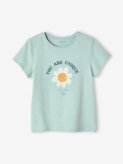 Mädchen-T-Shirt, Unterziehpulli-T-Shirt-Mädchen T-Shirt, Message-Print