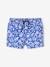 Jungen Baby Badeshorts mit Blumenprint Oeko-Tex blau bedruckt 