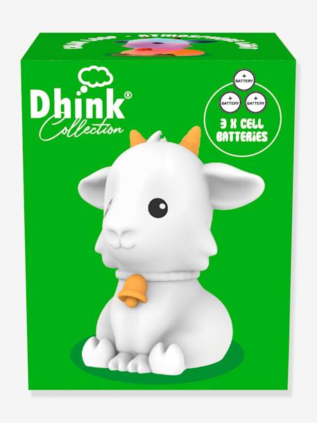 Mini veilleuse Chèvre - DHINK KONTIKI blanc imprimé 