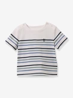 Bébé-T-shirt, sous-pull-T-shirt-Tee-shirt rayé bébé - coton bio Cyrillus