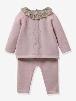 Klinikkoffer-Baby-Set: Pullover & Hose aus Strick CYRILLUS