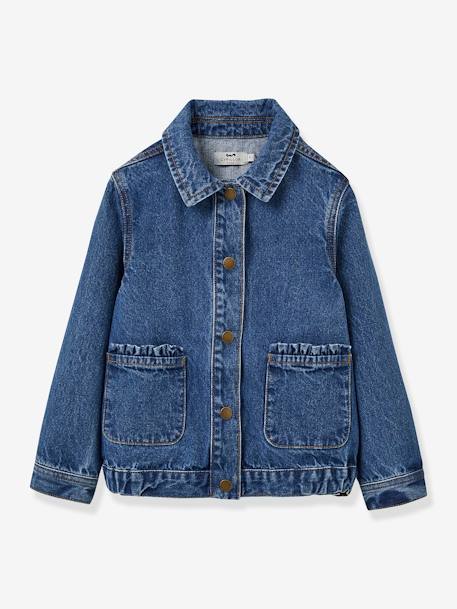 Veste denim fille CYRILLUS stone 