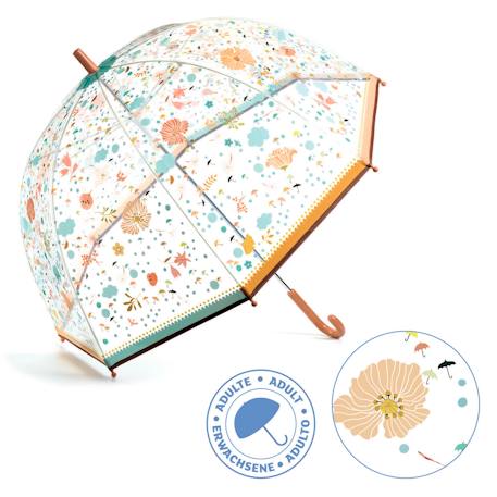 Eltern Regenschirm DJECO mit Blumen mehrfarbig 