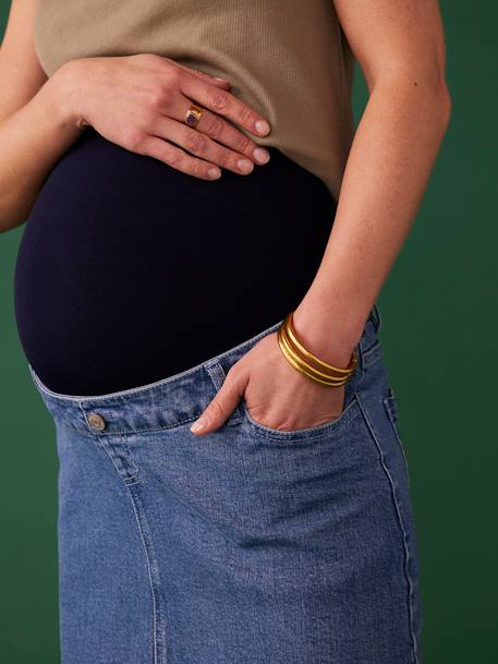 Kurzer Jeansrock für die Schwangerschaft ENVIE DE FRAISE blue stone 