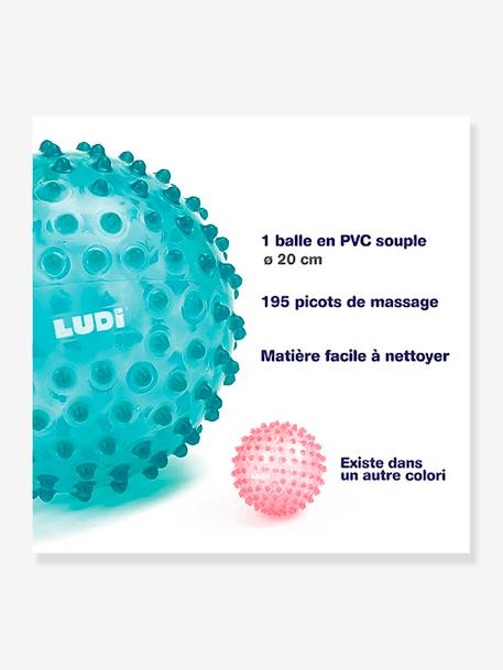 Balle sensorielle - LUDI bleu+rose 