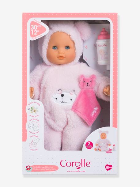 Poupon bébé câlin ourson d'amour - COROLLE rose 