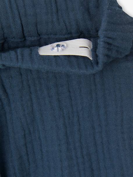 Baby-Set: T-Shirt & Musselin-Shorts nachtblau 