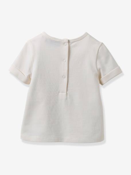 Baby T-Shirt CYRILLUS aus Bio-Baumwolle wollweiß 