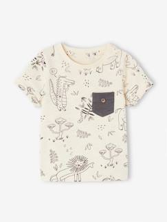 Baby-T-Shirt, Unterziehpulli-T-Shirt-Baby T-Shirt mit Dschungelprint Oeko-Tex