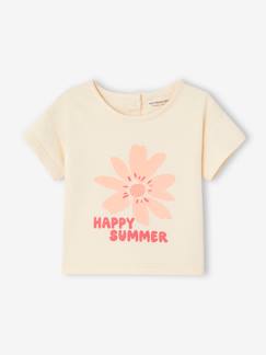 Baby-T-Shirt, Unterziehpulli-T-Shirt-Baby T-Shirt HAPPY SUMMER Oeko-Tex