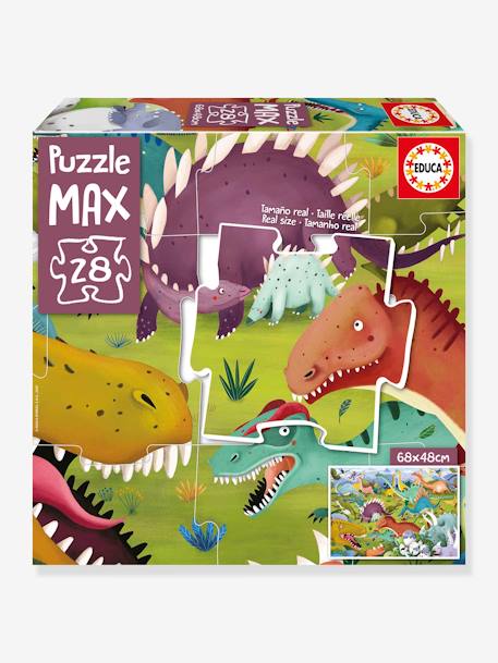Kinder XL-Puzzle DINOSAURIER EDUCA, 28 Teile mehrfarbig 