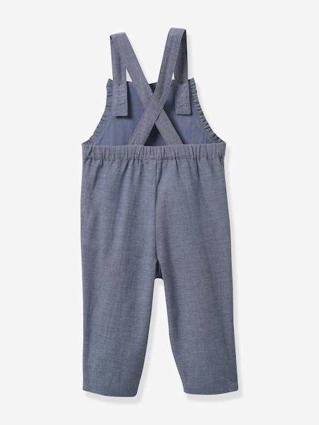 Baby Latzhose aus Chambray CYRILLUS blau 