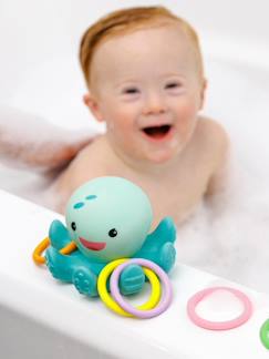 Puériculture-Toilette de bébé-Le bain-Pieuvre Lumineuse de bain avec anneaux -