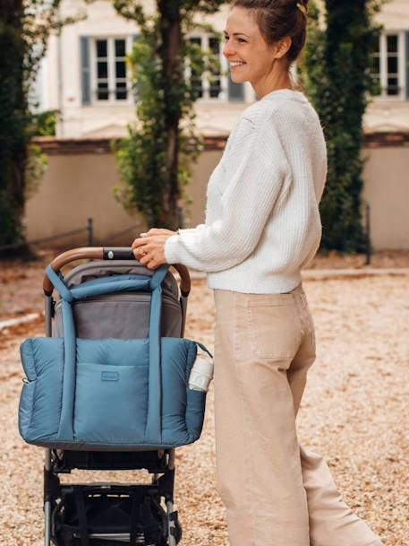 Sac à langer Paris Puffy BEABA bleu+gris 