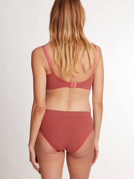 Culotte de grossesse taille basse Zoé CACHE-COEUR terracotta 