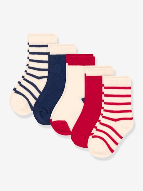 Lot de 5 paires de chaussettes enfant PETIT BATEAU multicolore 