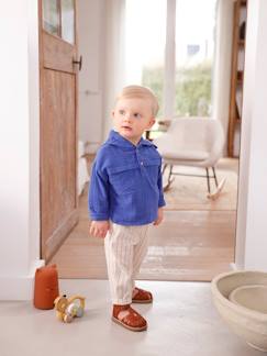 Bébé-Ensemble-Ensemble bébé chemise en gaze de coton et pantalon