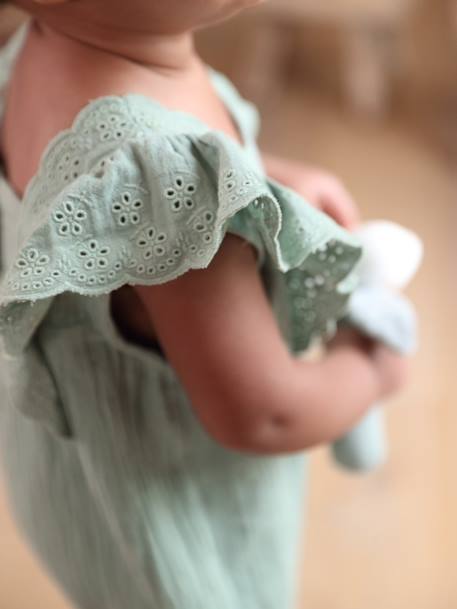 Mädchen Baby Sommer-Overall salbeigrün 