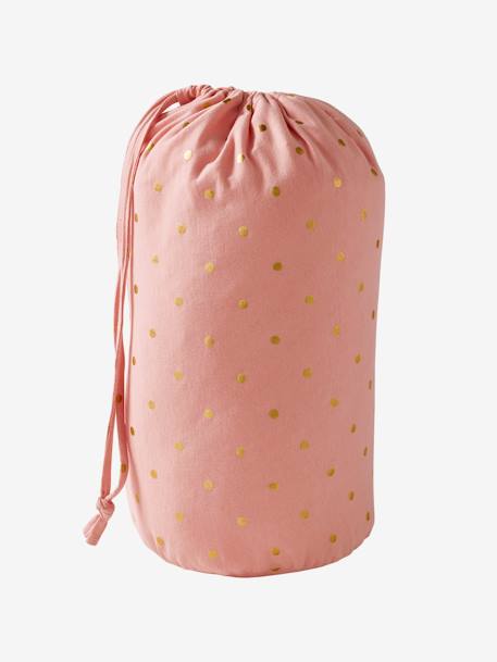 Sac de couchage Chat, avec coton recyclé rose 