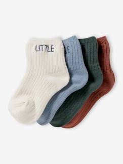 4er-Pack Baby Socken „Little“ BASICS Oeko-Tex