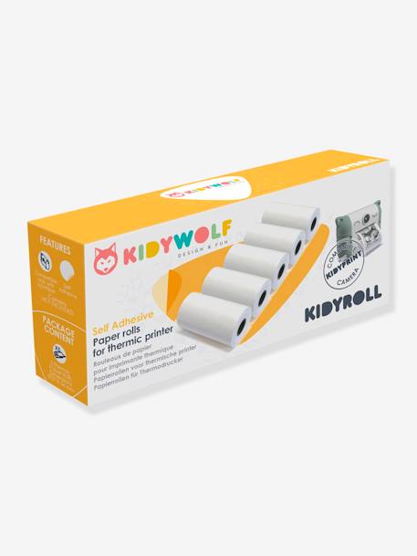 Kidyroll autocollant - KIDYWOLF blanc 