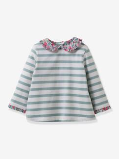 Garçon-T-shirt, polo, sous-pull-Marinière bébé tissu Liberty CYRILLUS