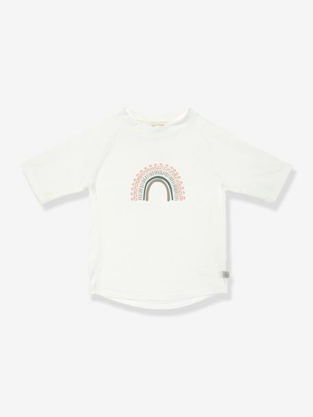 Tee-shirt anti-UV bébé Arc-en-ciel LÄSSIG manches courtes blanc+écru+rose poudré+vert 