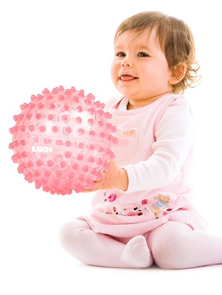 Baby Sensorikball LUDI blau+rosa 