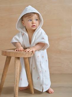 Baby-Baby Badeponcho GIVERNY mit Recycling-Baumwolle, personalisierbar Oeko-Tex