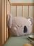 Kinderzimmer Kissen aus Teddyfleece KOALA grau 