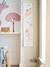 Kinderzimmer Einhorn-Messlatte aus Stoff rosa bedruckt 