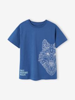 Junge-T-Shirt, Poloshirt, Unterziehpulli-T-Shirt-Jungen T-Shirt mit Wolf-Print