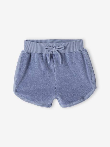 Lot de 4 shorts en éponge naissance bleu chambray 