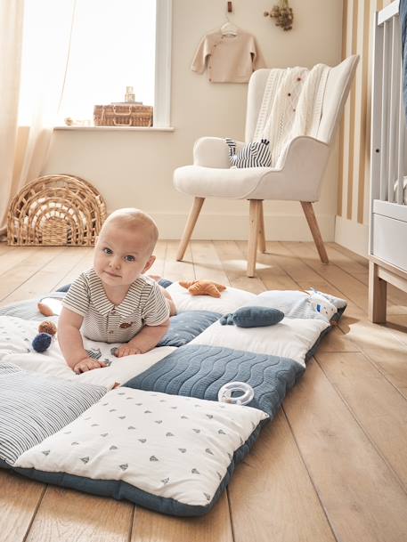 Baby Activity-Decke 'Das süsse Leben' blau+rot 