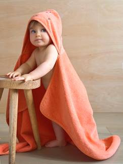Linge de maison et décoration-Cape de bain / Serviette à capuche essentiels Bébé et Enfant, avec coton recyclé