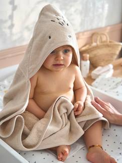 Linge de maison et décoration-Linge de bain-Cape de bain-Cape de bain / Serviette à capuche essentiels Bébé et Enfant, avec coton recyclé