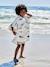 Kinder Badeponcho HAIE mit Recycling-Baumwolle, personalisierbar weiß bedruckt 