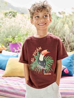 Junge-Jungen T-Shirt mit Tukan-Print Oeko-Tex