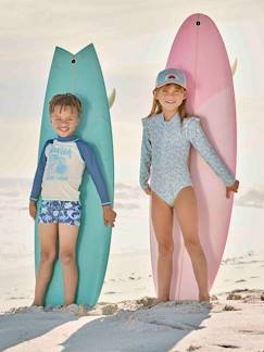 Mädchen-Langärmeliger Mädchen Badeanzug mit UV-Schutz Oeko-Tex
