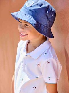 Garçon-T-shirt, polo, sous-pull-Polo-Polo imprimé garçon en maille piquée
